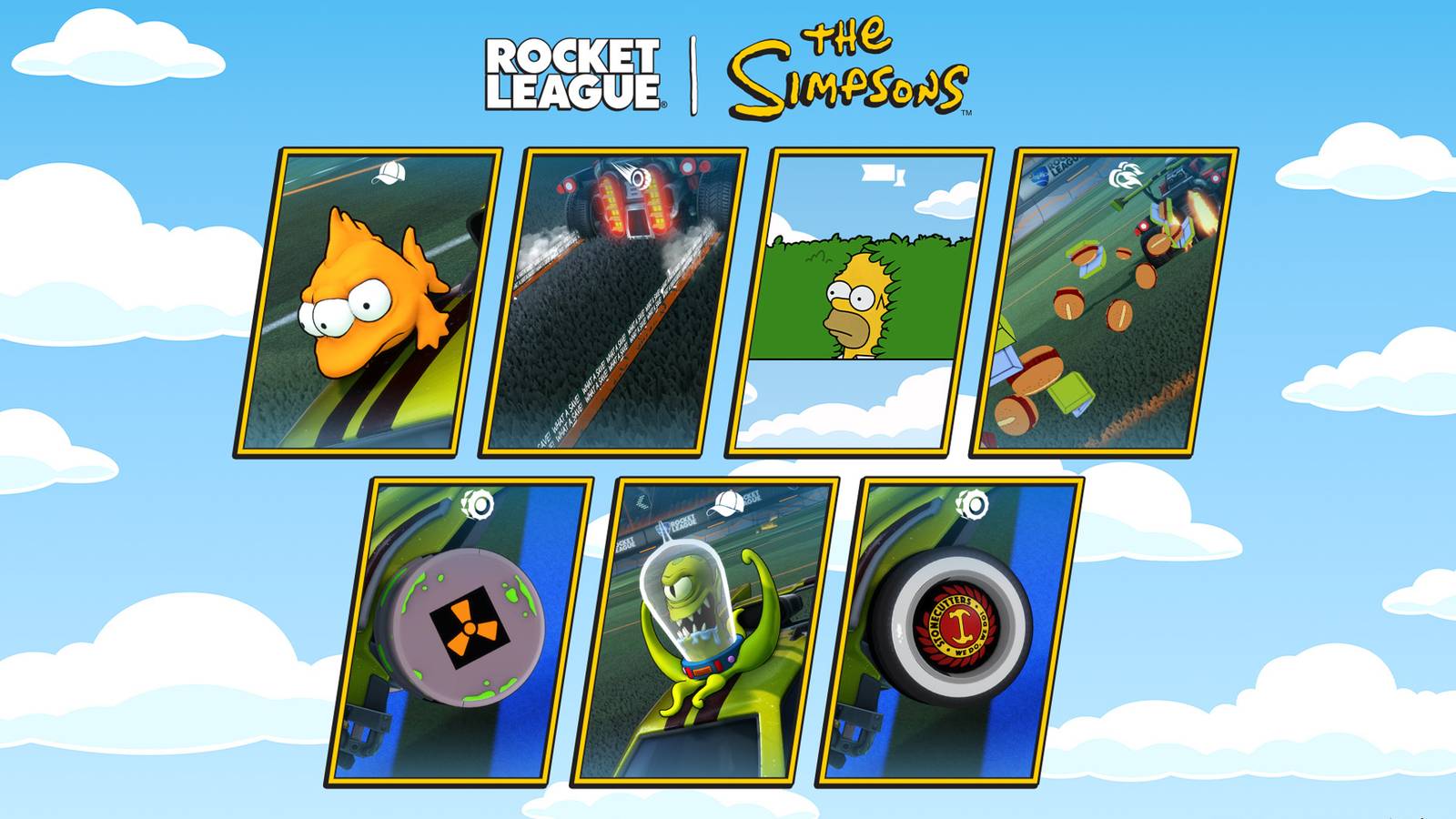Como obter recompensas grátis da Rocket League x The Simpsons em Fortnite
