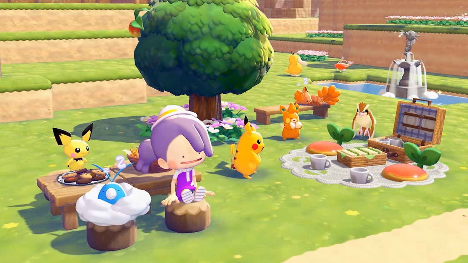 Jogador Pokopia constrói Igreja de Ditto