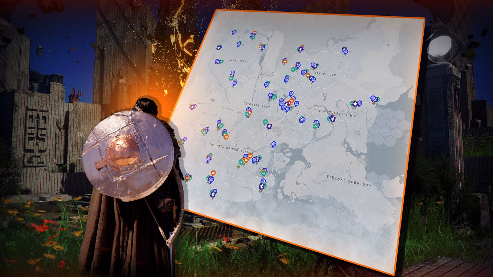 Mapa Interativo do Abyss – Deserto Carmesim