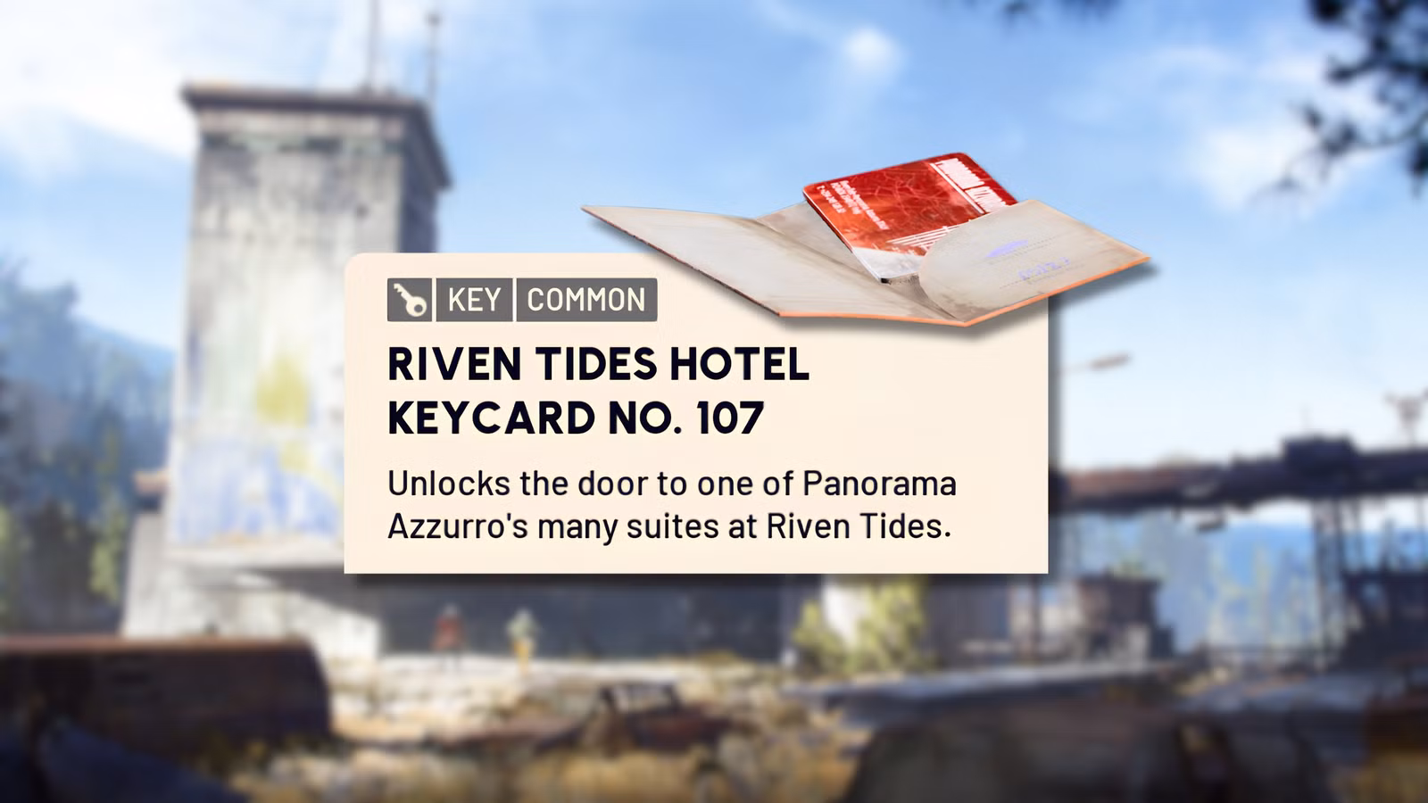 Onde usar o cartão-chave do Riven Tides Hotel nº 107 em ARC Raiders