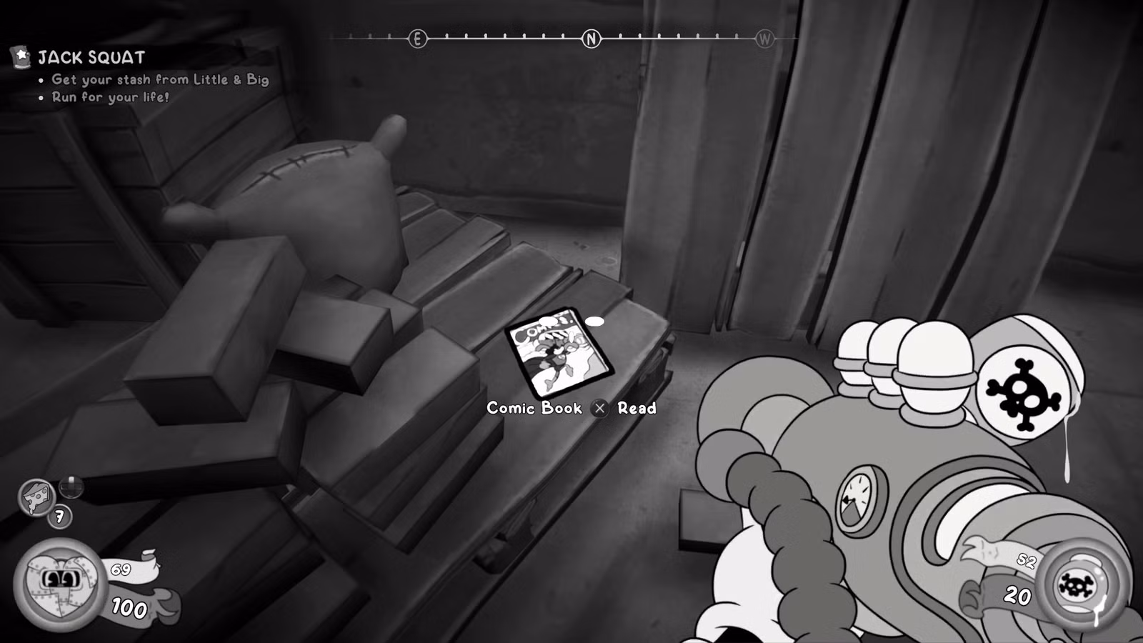 Passo a passo do Mouse PI para Hire Jack Squat (colecionáveis ​​​​das ruínas do escritório)