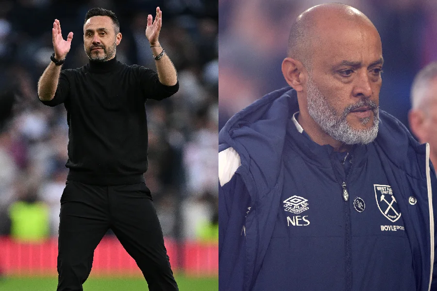 quem cai se Tottenham e West Ham empatarem em pontos?