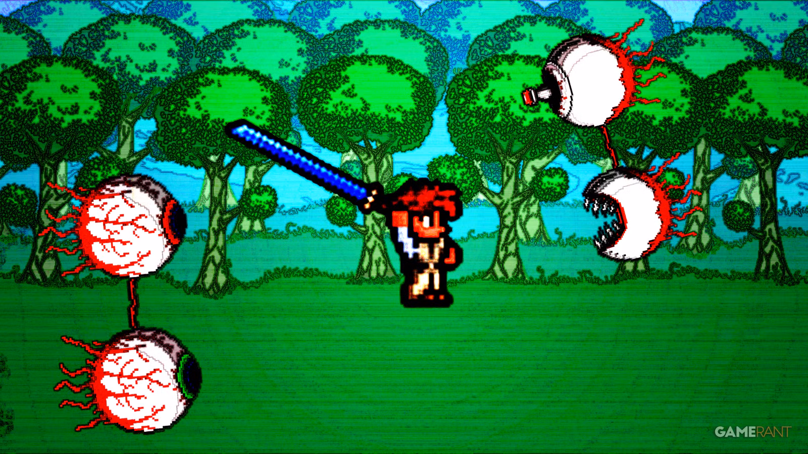 A última atualização de Terraria aborda a mecânica de combate mais quebrada do jogo