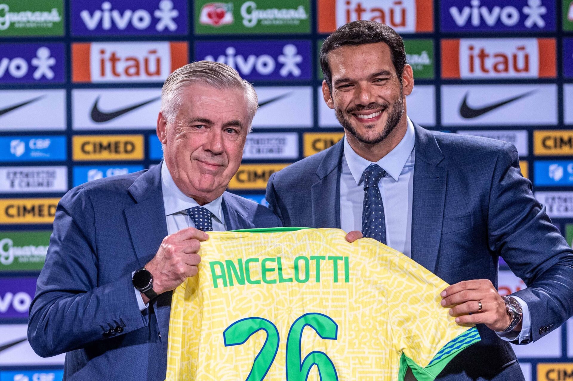 CBF avança por renovação de Carlo Ancelotti até 2030