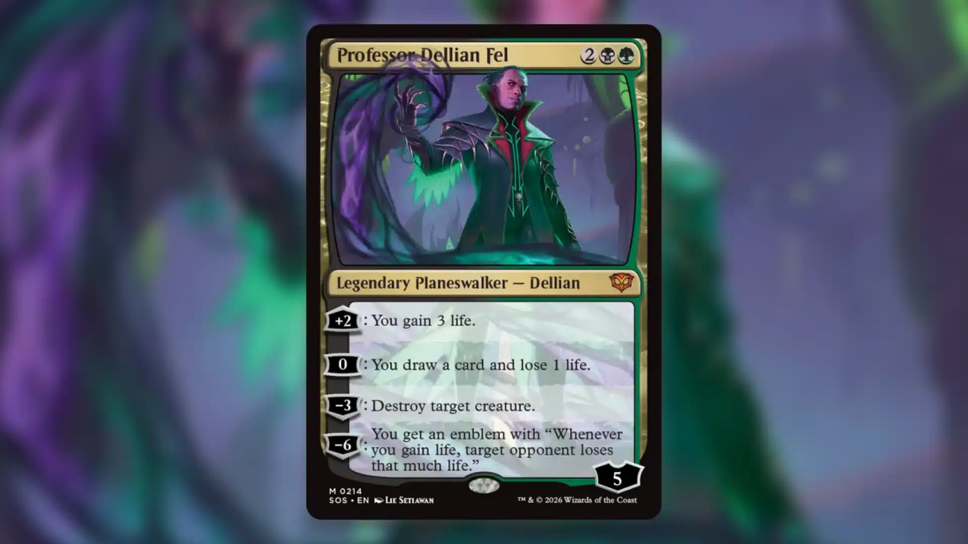 Professor Dellian Fel